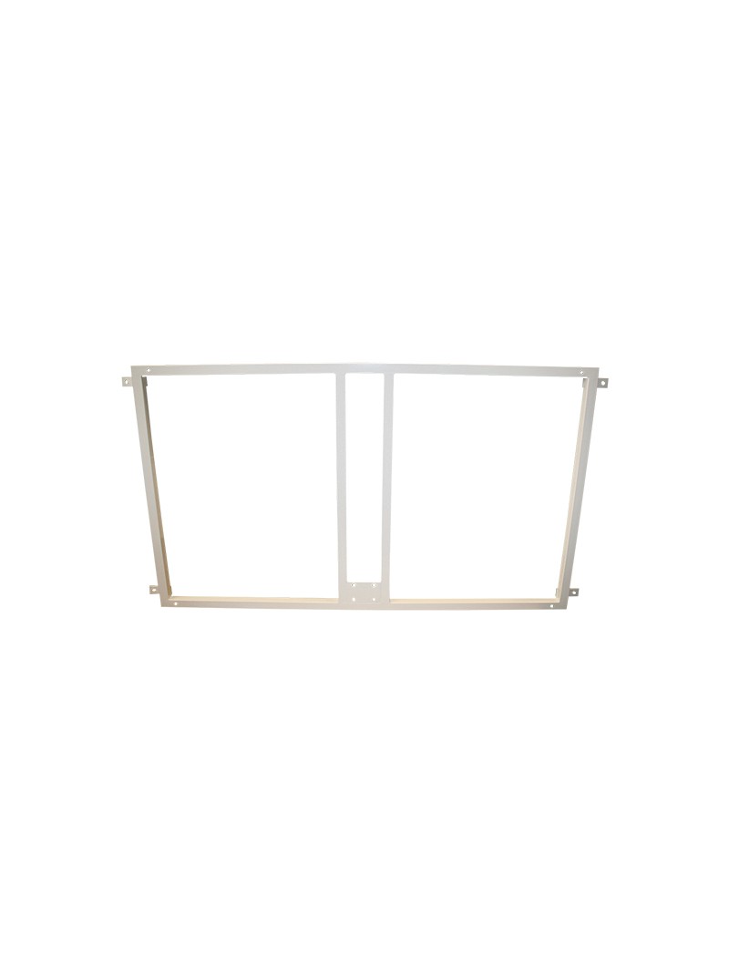Soporte metalico para sujeccion tablero y aro baloncesto a la pared- blanco
