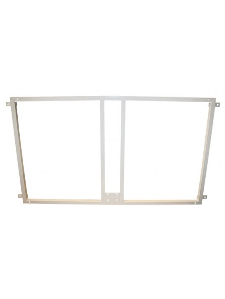 Soporte metalico para sujeccion tablero y aro baloncesto a la pared- blanco