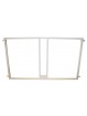 Soporte metalico para sujeccion tablero y aro baloncesto a la pared- blanco