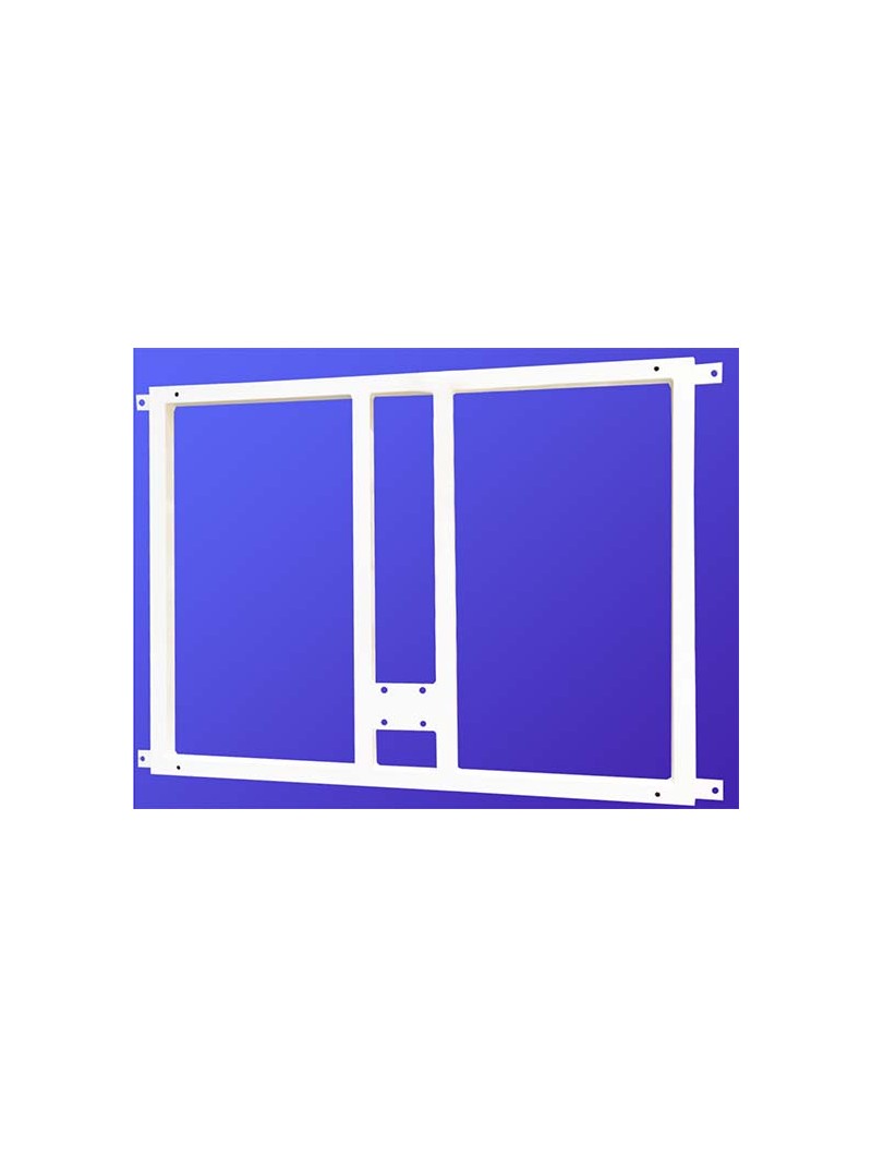 Soporte metalico para sujeccion tablero y aro minibasket a la pared