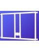 Soporte metalico para sujeccion tablero y aro minibasket a la pared