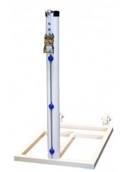 Juego postes tenis trasladables aluminio ø 90mm