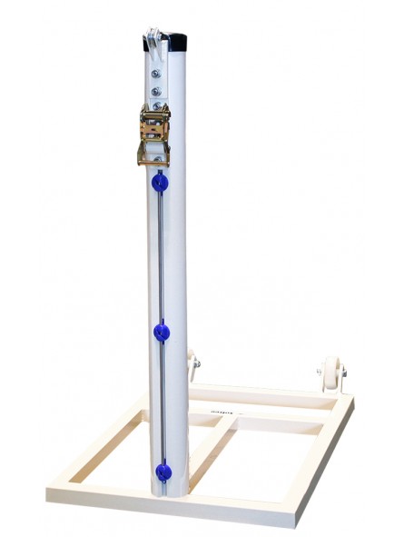 Juego postes tenis trasladables aluminio ø 90mm