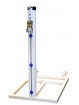 Juego postes tenis trasladables aluminio ø 90mm