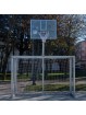 Juego porterías galvanizadas fútbol sala/balonmano - canasta basket
