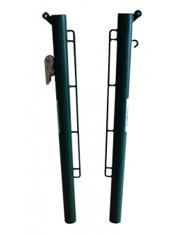 Juego postes pádel metálicos ø 80mm fijos