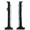 Juego postes de padel fijos cuadrado 80x80mm con base para atornillar -