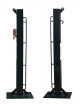 Juego postes de padel fijos cuadrado 80x80mm con base para atornillar -