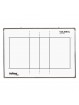 Pizarra magnética cerco de aluminio 60 x 90 cm voleibol