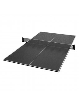 Kit tableros tenis de mesa con soporte y red negro - sin palas ni pelotas -