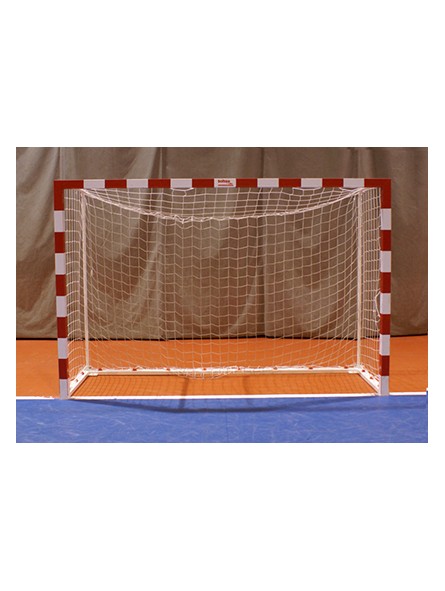 Jgo porterías f.sala/balonmano metálicas trasladables 80x80mm con base 80x40mm