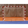 Jgo porterías f.sala/balonmano metálicas trasladables 80x80mm con base 80x40mm
