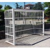 Jgo porterías f.sala/balonmano antivandalicas metálicas  80x80mm