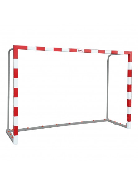 Juego porterías f.sala/balonmano aluminio trasladables 80x80mm con base 80x40mm top