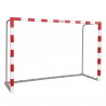 Juego porterías f.sala/balonmano aluminio trasladables 80x80mm con base 80x40mm top