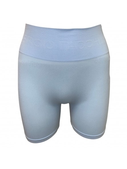 Caja de 18 mallas ciclista mujer sin costuras tacchini celeste