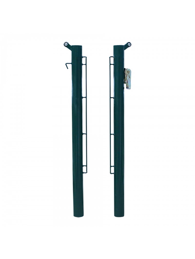 Juego postes pádel metálicos 80mm fijos deluxe