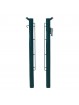 Juego postes pádel metálicos 80mm fijos deluxe
