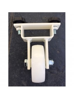 Par de ruedas para portería fútbol 7 y 11 trasladables sección 80x40mm