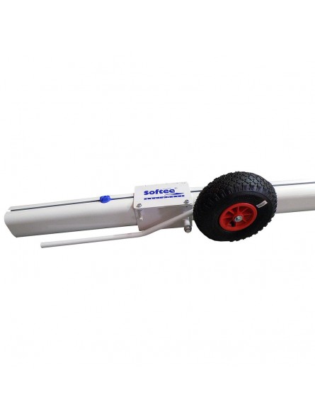 Juego de 2 ruedas deluxe para porterias de aluminio trasladable futbol sección 120x100 mm