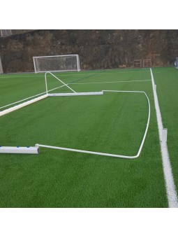 Juego de 2 bases porterías fútbol 7 para recogida de red