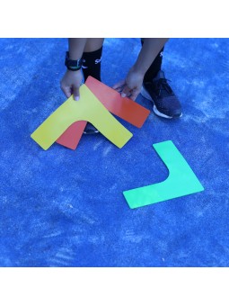 Set 6 unidades delimitador córner polivinilo