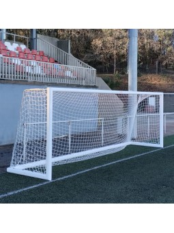 Juego porterías aluminio fútbol 7  120x100 mm trasladables