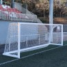 Juego porterías aluminio fútbol 7  120x100 mm trasladables