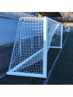 Juego porterías aluminio fútbol 7  120x100 mm trasladables