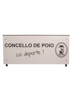 Mesa anotadores basic fenólico 8mm blanco