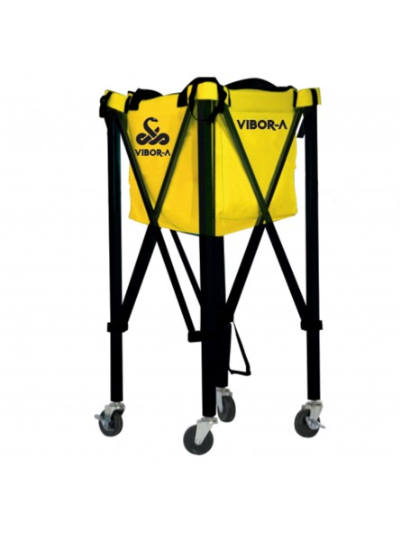 Carro portapelotas de tenis/pádel vibor-a "genius" yellow
