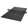 Kit tableros tenis de mesa con soporte y red negro/violeta