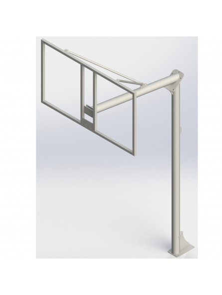 Jgo canastas antivandalicas baloncesto new tubo 114 mm lacada -incluye aros, redes y tableros-