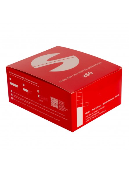 Caja 60 overgrips lisos softee experience