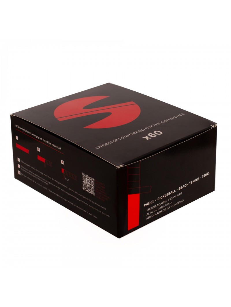 Caja 60 overgrips perforados softee experience
