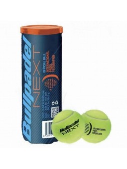 Bote de 3 pelotas de pádel bullpadel fip next