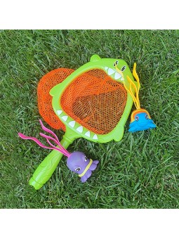 Set acuático red pesca+ 2 peces