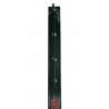 Juego de 2 postes de voleibol metálicos cuadrados 80x80mm fijos