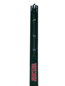 Juego de 2 postes de voleibol metálicos cuadrados 80x80mm fijos