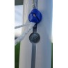 Juego porterías aluminio fútbol 7 120x100 mm fijas
