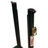 Juego de 2 postes de tenis fijos ø 80mm con base para atornillar