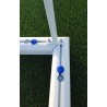 Juego porterías aluminio fútbol 11  120x100 mm trasladables