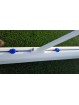 Juego porterías aluminio fútbol 7 120x100 mm fijas