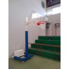 Juego de 2 canastas minibasket deluxe monotubo tubo 100 trasladable 2 ruedas con carro  -sin tablero,aro
