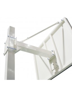 Juego de 2 canastas minibasket deluxe monotubo tubo 100 trasladable 2 ruedas con carro  -sin tablero,aro