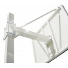 Juego de 2 canastas minibasket deluxe monotubo tubo 100 trasladable 2 ruedas con carro  -sin tablero,aro