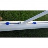 Juego porterías aluminio fútbol 7 90 mm fijas