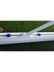 Juego porterías aluminio fútbol 7 90 mm fijas