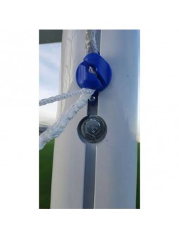 Juego porterías aluminio fútbol 7 90 mm fijas