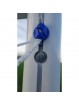 Juego porterías aluminio fútbol 7 90 mm fijas